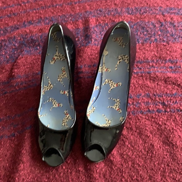 Peep toe wedges in good condition size 8 1/2 N - Picture 3 of 7